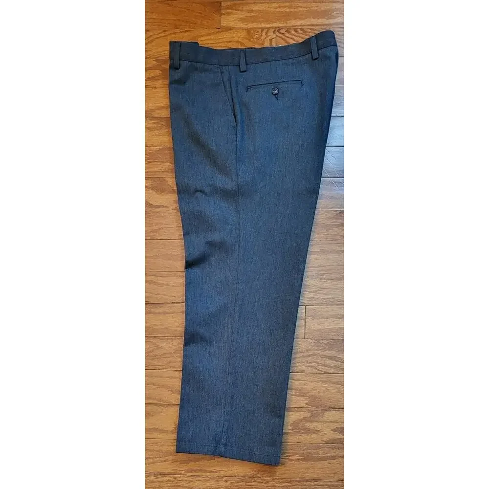 Dockers Pants Mens Gray Flat Front Classic Fit Casual Size W36xL28.5
